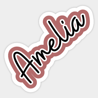 Amelia personalized name Sticker